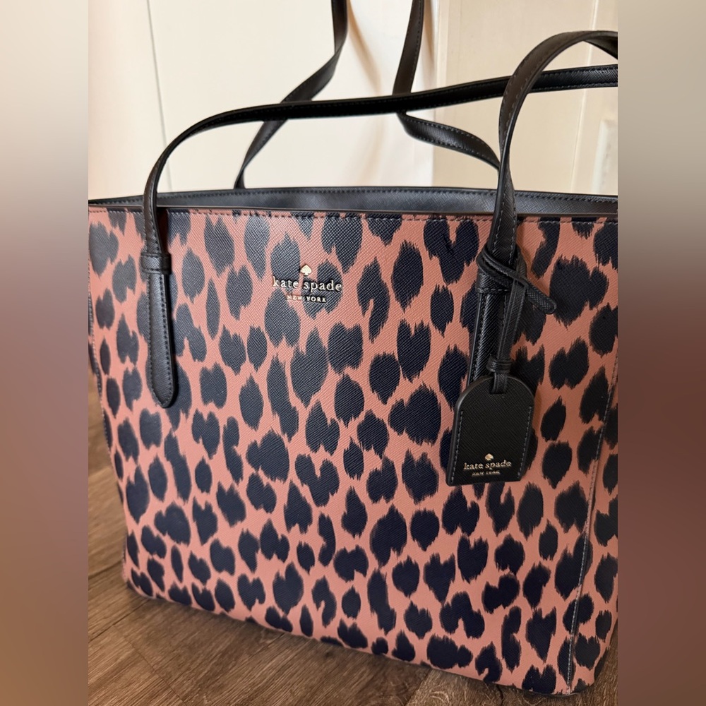 Kate Spade Schuyler Spotted Animal Print Medium Tote - Picture 3 of 15